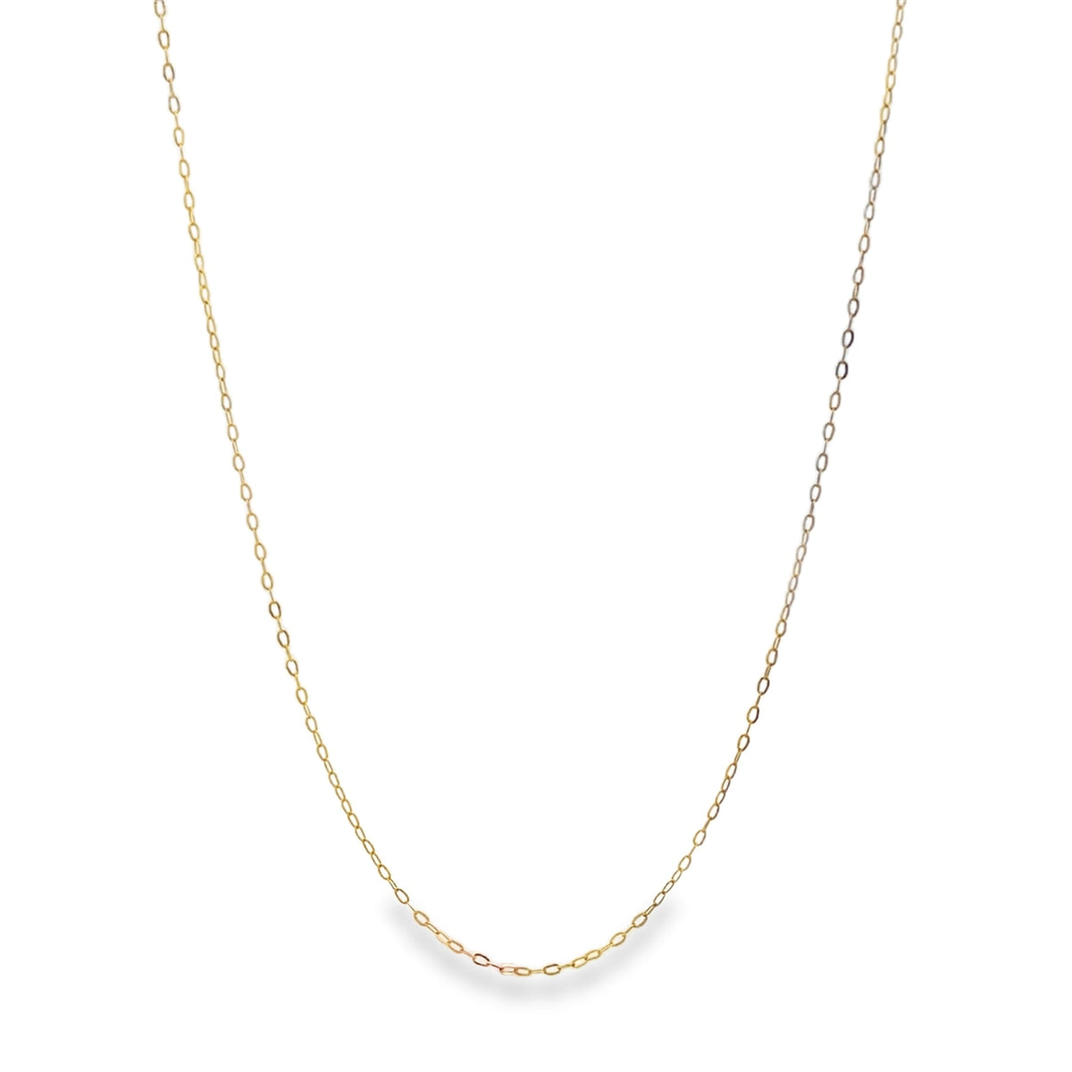 14K Solid Gold 1mm Rolo Chain