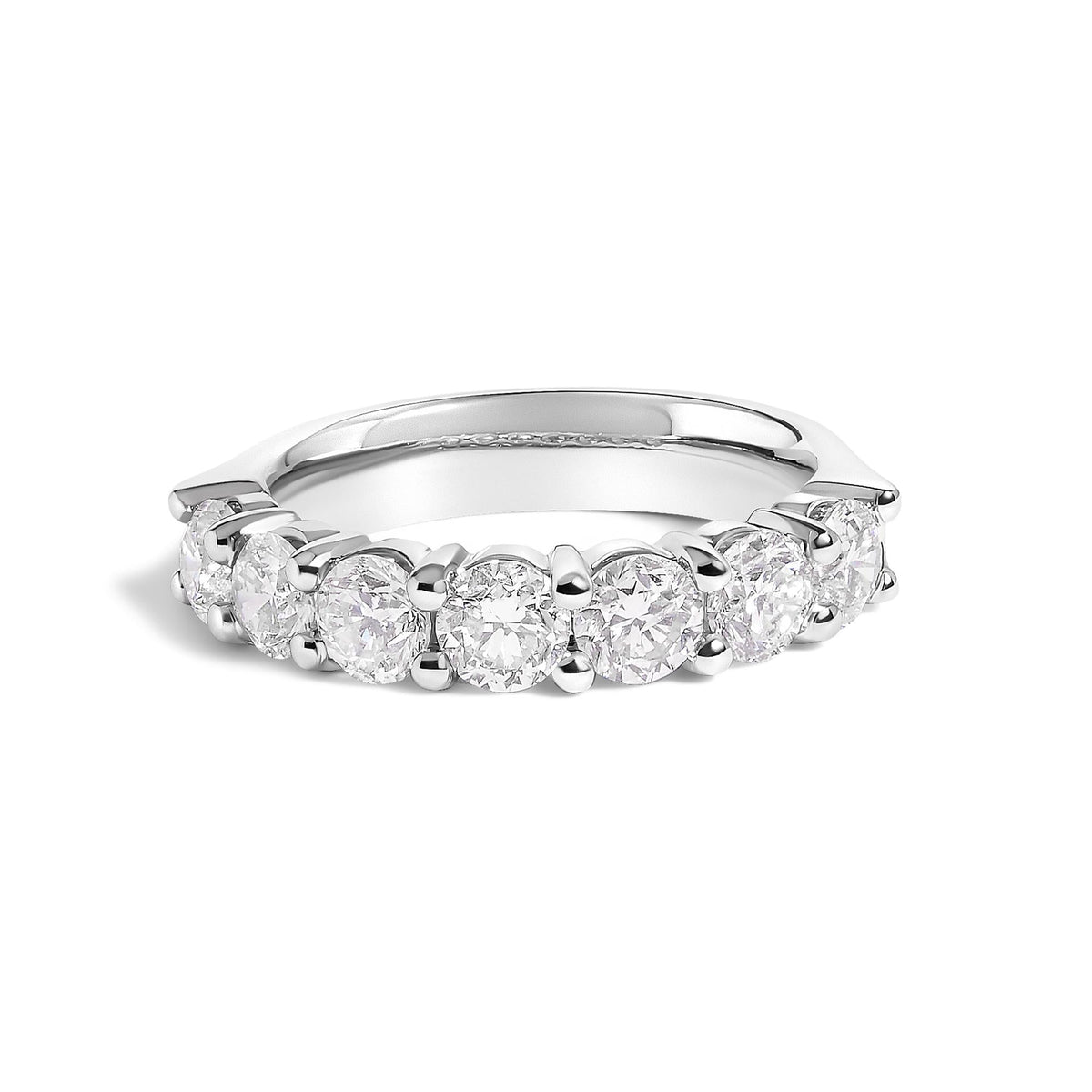 14K Gold 2.0 Cttw Diamond 7 Stone Band Ring
