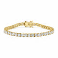 14K Gold Lab-Grown Round Diamond Four-Prong Tennis Bracelet