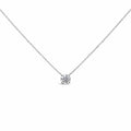 14K White Gold 1.00 Cttw Lab Grown Diamond Solitaire Pendant