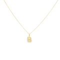 14K Solid Gold Personalized Letter Pendant Necklace