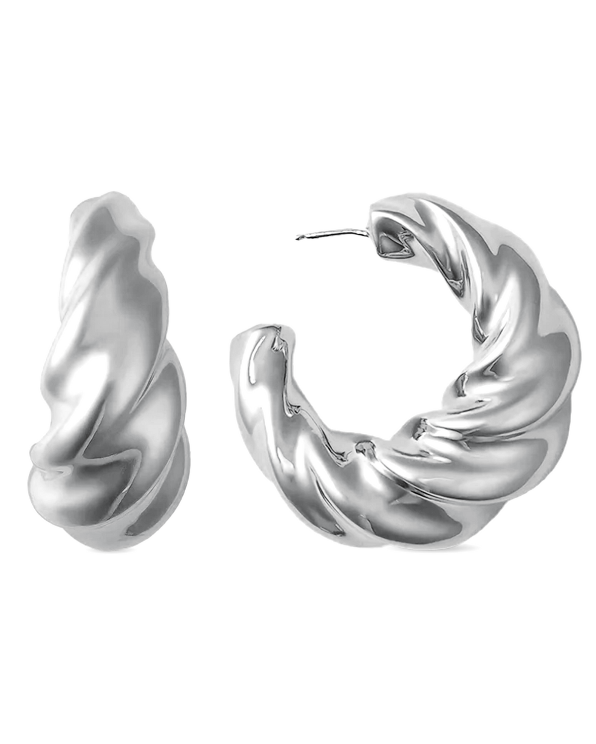 Alessandra Chunky Bold Hoop Earrings Gold