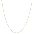 Unisex Solid 14K Gold 0.75mm Classic Box Chain Necklace
