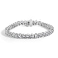 IGI Certified 14K Yellow Gold 18 1/2 Cttw Oval Cut Lab Grown Diamond Tennis Bracelet