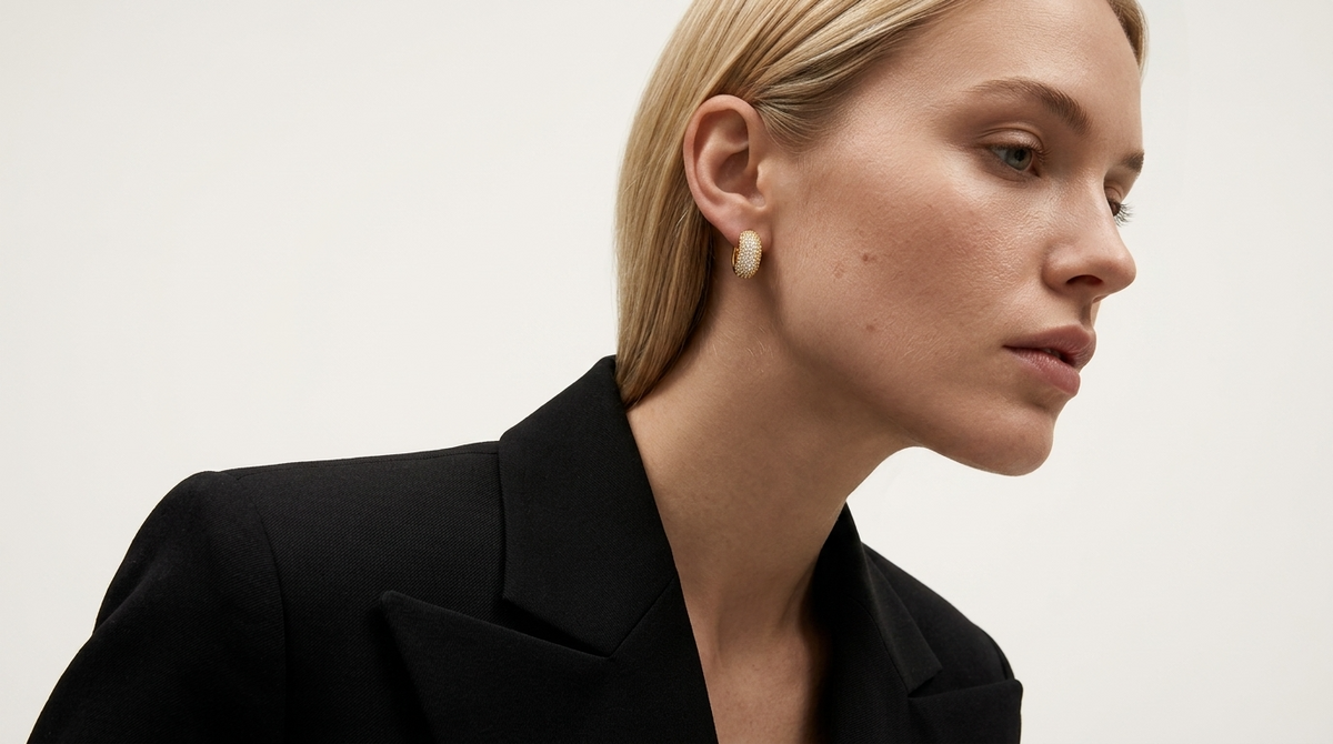 Daisy Diamond Hoops