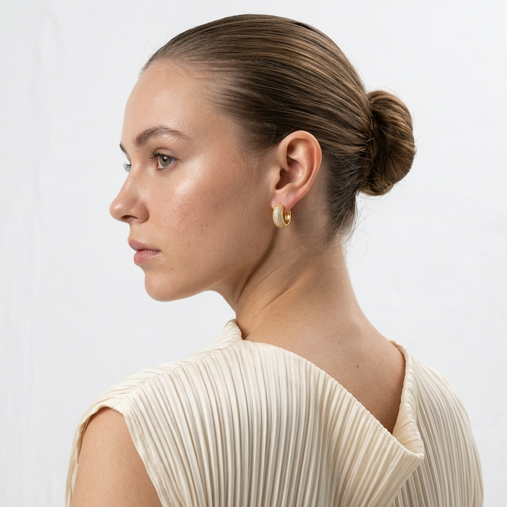 Daisy Diamond Hoops