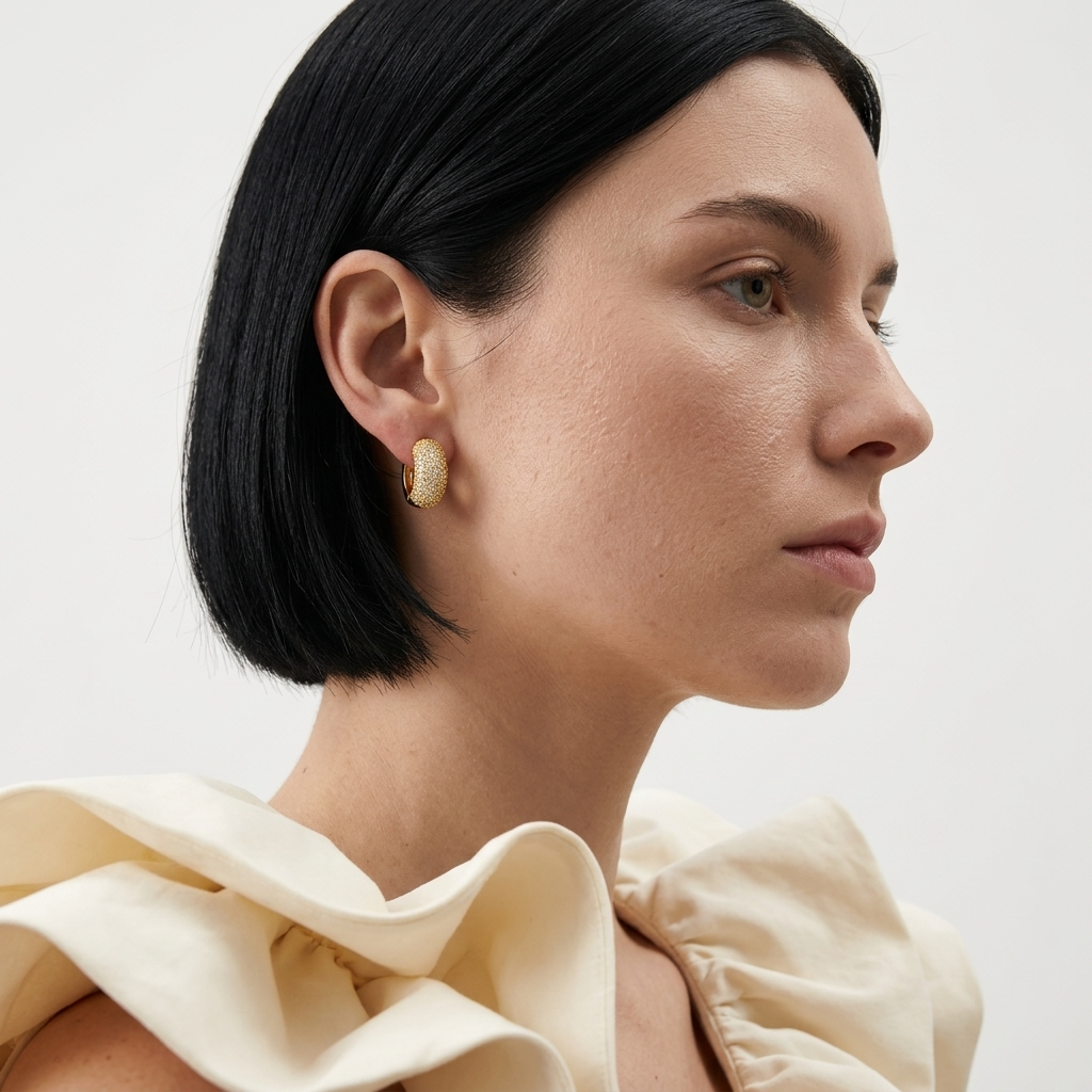 Daisy Diamond Hoops