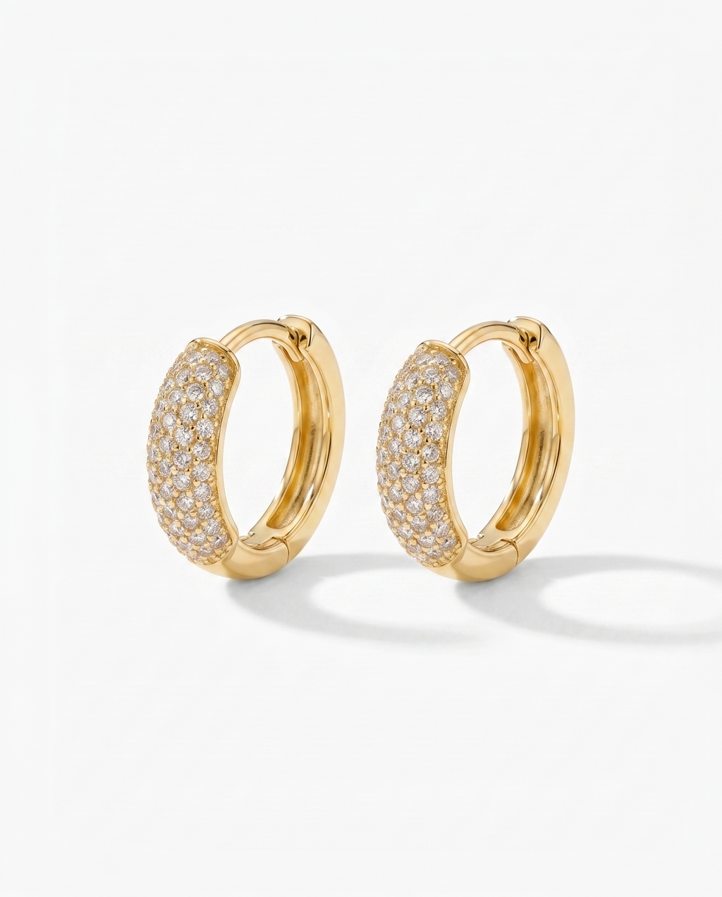 Daisy Diamond Hoops