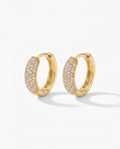 Daisy Diamond Hoops