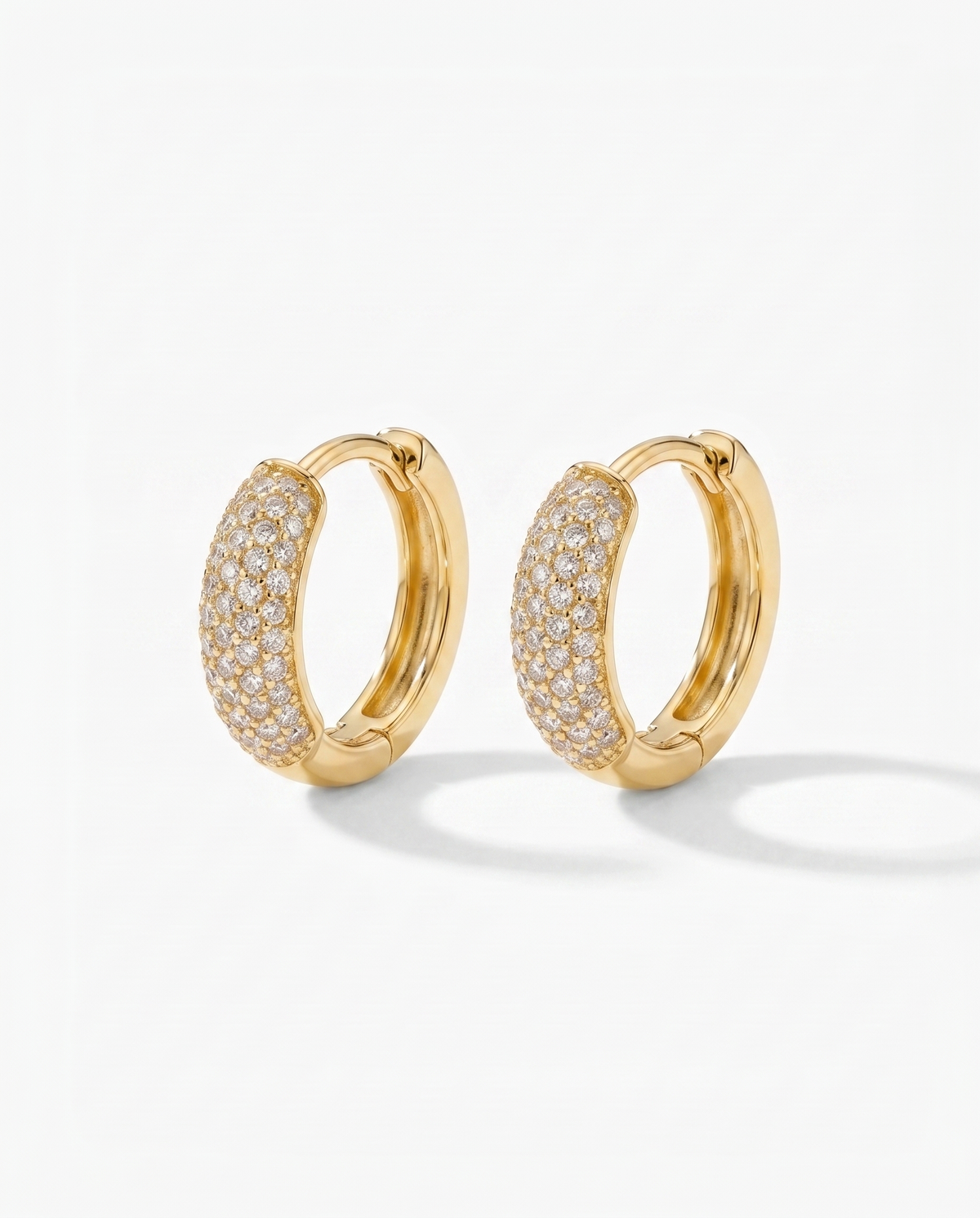 Daisy Diamond Hoops